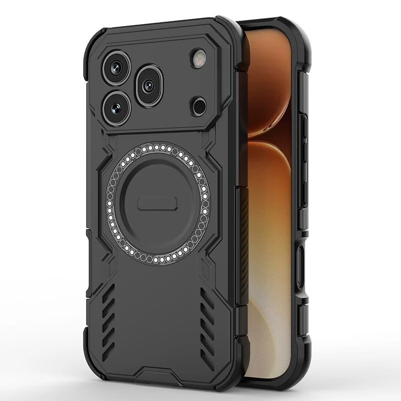 Enhanced Heat Dissipation Magnetic Protective Case with Anti-Drop and Anti-Explosion Features