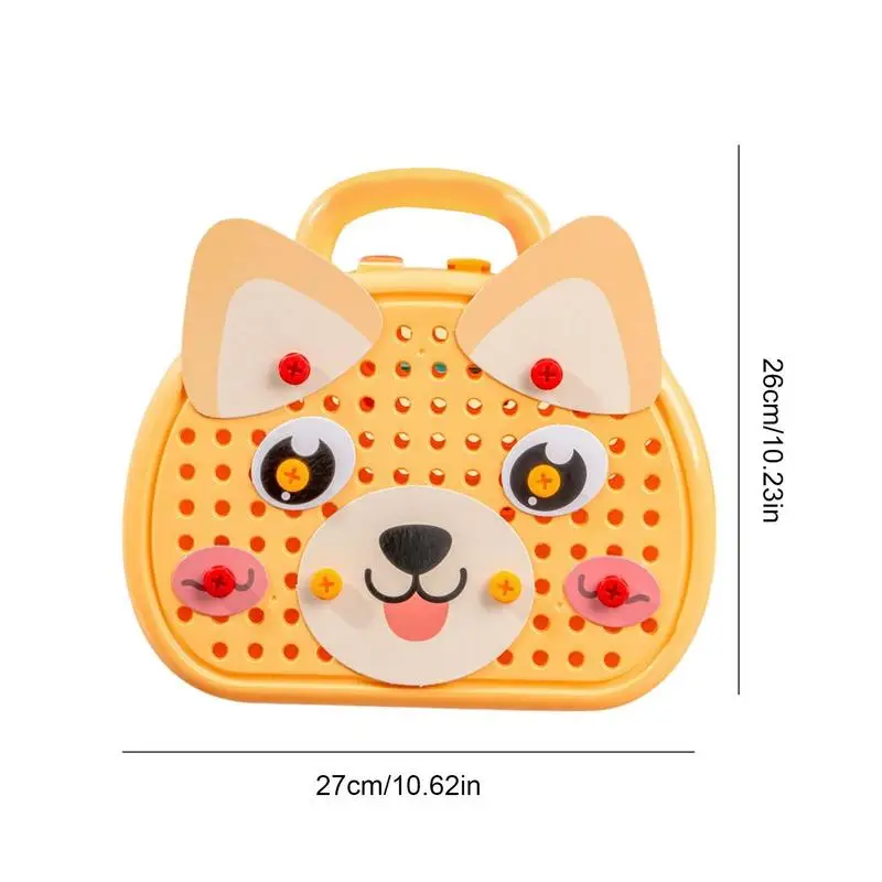 Drill Set Building Blocks Construction Creative Pegboard Games Fine Motor Skills Montessori Toys Sensory Toys For Toddler