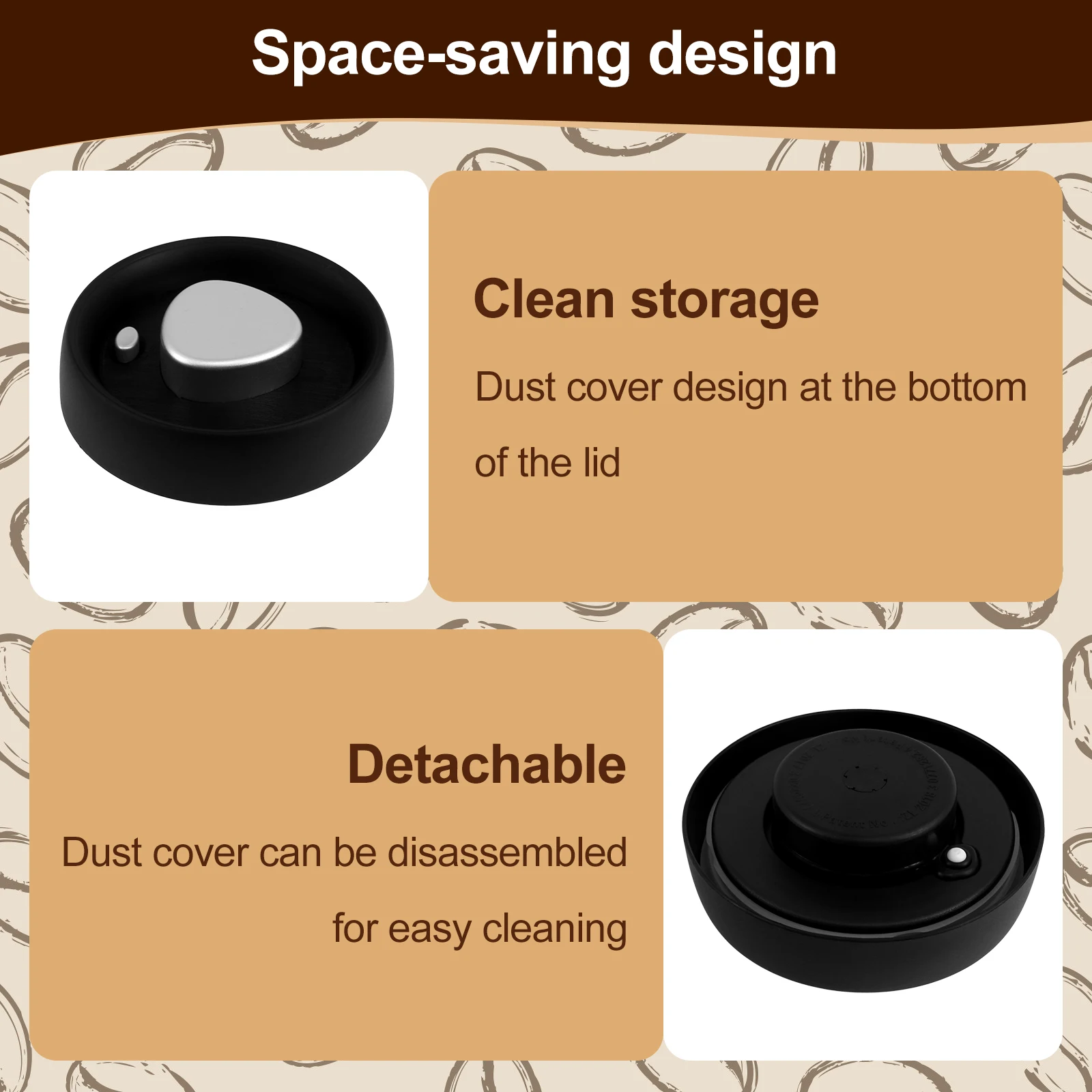 Stainless Steel Coffee Canister Vacuum Sealed Food Storage