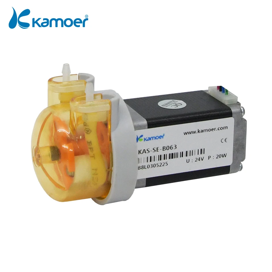 Bomba de Água Peristáltica Pequena da Dose de Kamoer 12v 24v Kas com Motor Deslizante Tubo do Silicone Bpt de Rotores