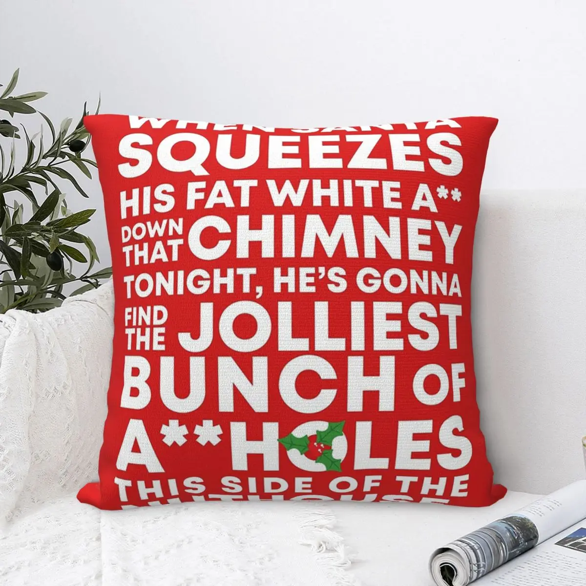 

Jolliest Bunch Of Christmas Vacation Square Pillowcase Cushion Cover Pillow Case Throw Pillow cover For Home Sofa Living Room