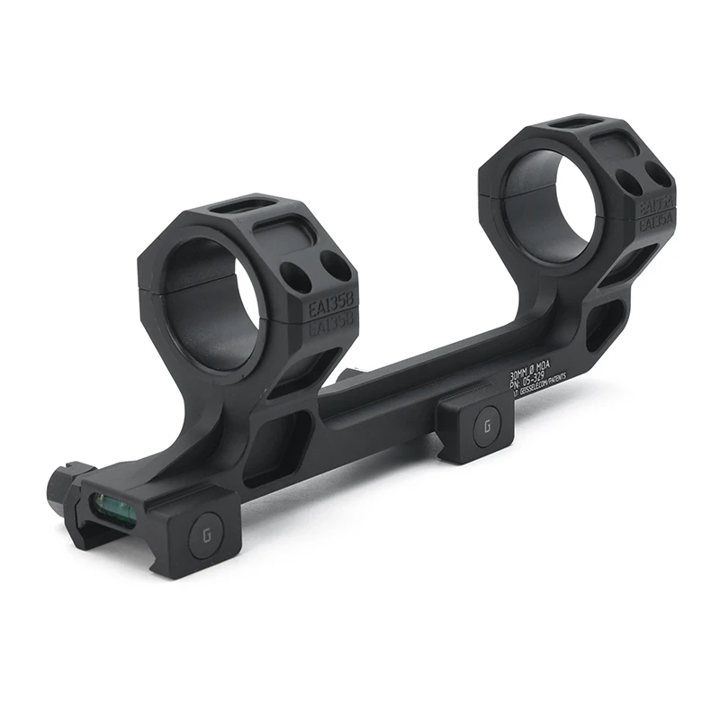 30MM Tube 1.54Inch Height 0MOA GE Scope AR-15/M4 Picatinny Mount Adapter Double Rings Bubble Level With Original Mark On Sale