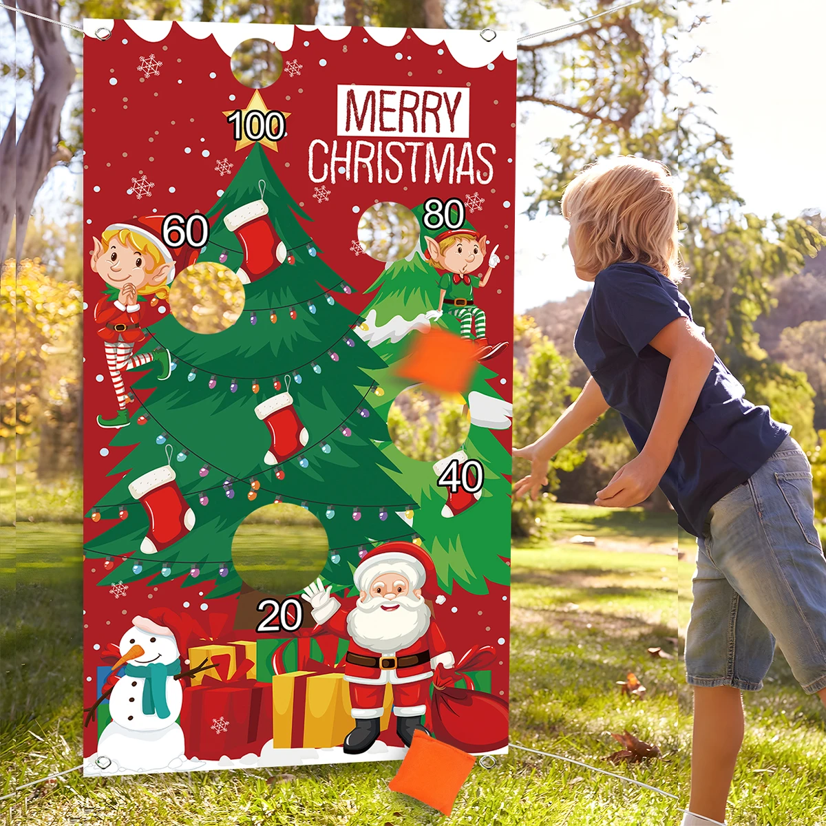 

Рождественский флаг с песком, Счастливого Рождества, украшение для дома 2023, Рождественское украшение, Рождество, детские подарки, новый год 2024