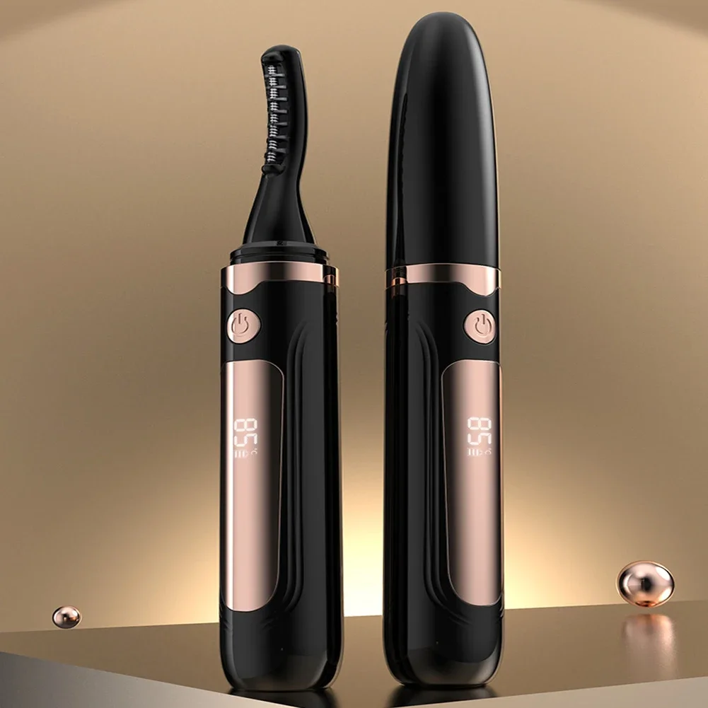 Electric Heated Eyelash Curler Portable Eyelash Curling Device Quick Heating Natural Curler Long Lasting Make up Tool