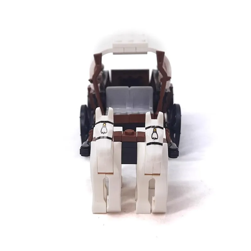 MOC 중세 전차 빌딩 블록, 서양 운송 차량 모델, 어린이 조립 벽돌 장난감, 생일 선물