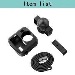 Silicone Shockproof Housing Shell - Anti - Scratch Protective Case and Accessory Set for Black color