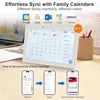 Digital Calendar 10.1'' WiFi Smart Family Calendar, Sync with Google, Apple and Outlook, Touchscreen Interactive Chore Chart an
