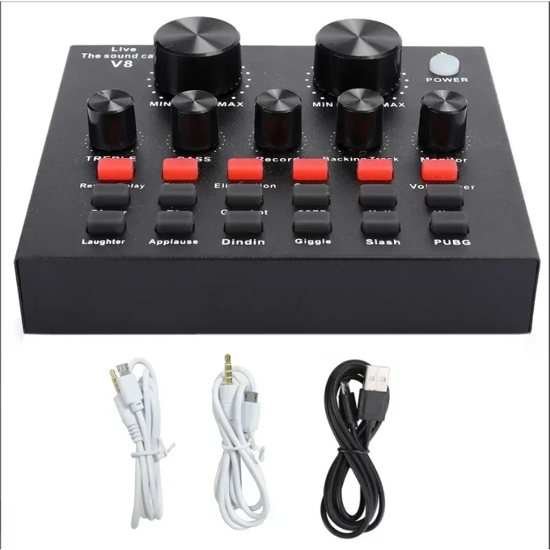 V8 Audio Sound Table Usb Smart External Interface Set