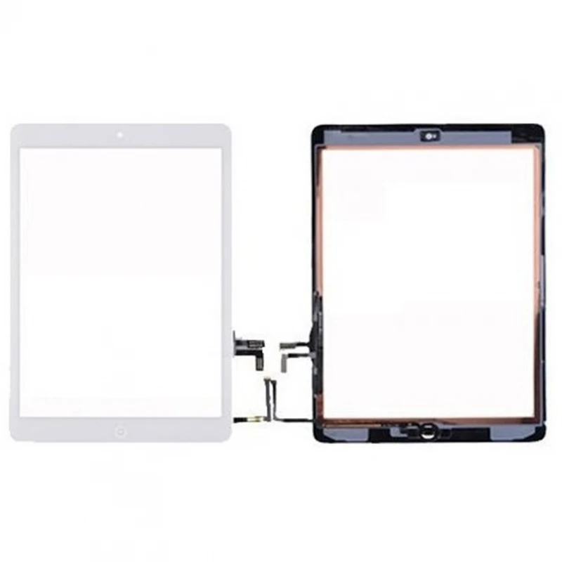 Touch Screen Per Ipad 5 / Air / Air 2017 Digitizer Home White Button # Apple Ipad Air (Ipad 5, Air 1, A1474, A1475, A1476)