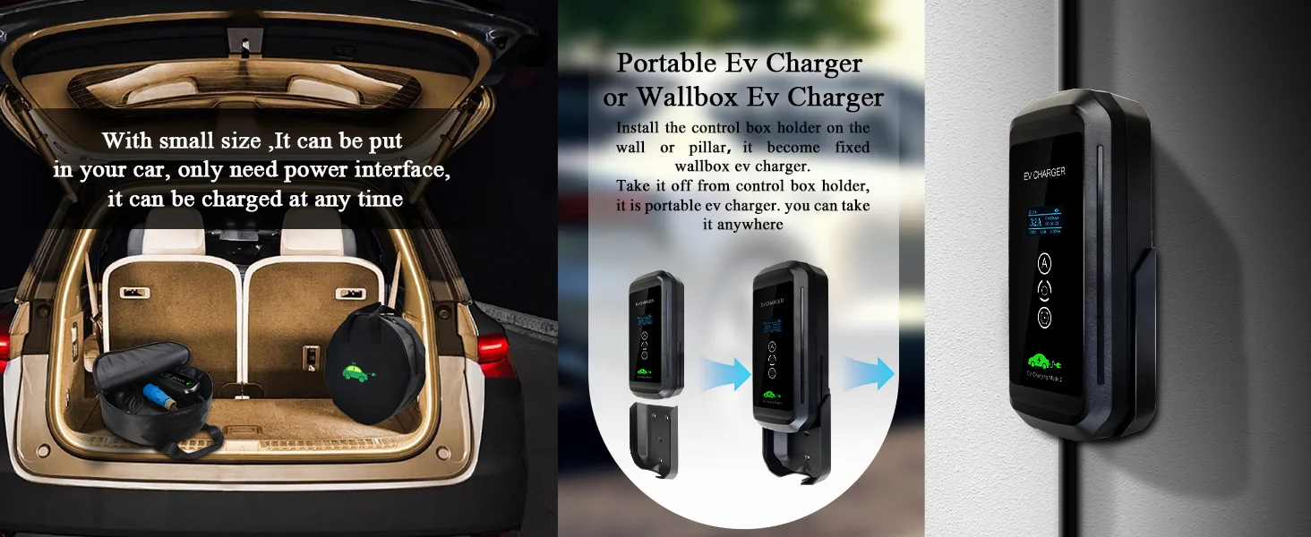 Kolanky EV-Ladegerät 32A 7,2KW Typ 2 IEC-62169 Ladewandsteckdose CEE Blau für Elektrofahrzeuge 5M – Detail 5