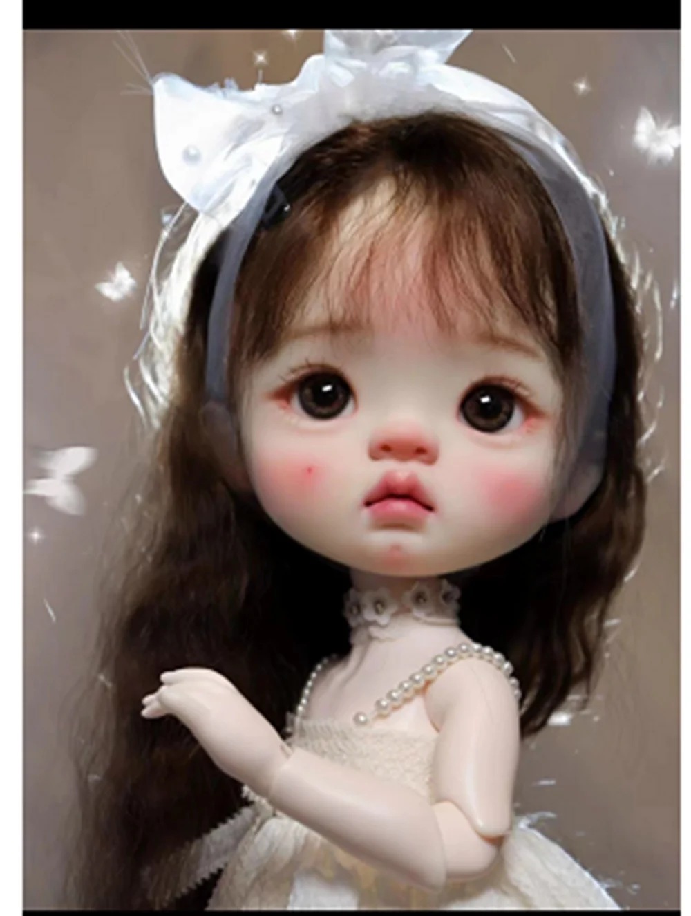 In stock 1/6 26cm qianqian yuanbao BJD sd Doll Big Head Resin Material