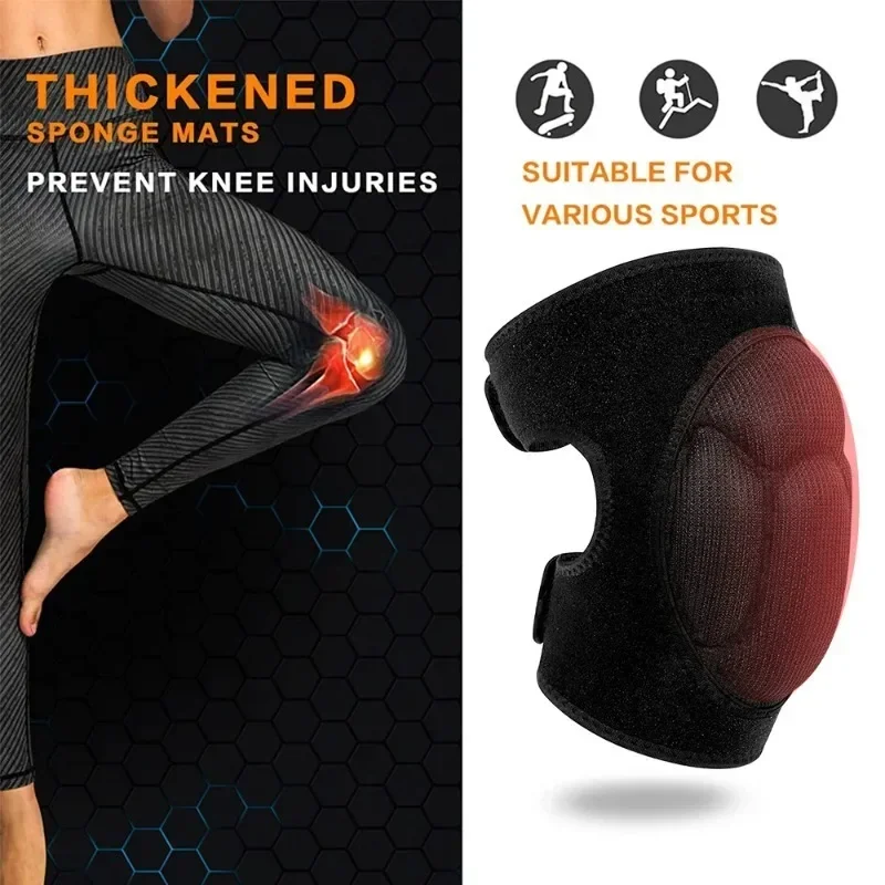 Knee Pads 1Pc Thick Work Gardening Sports for Men Women Sponge Collision Avoidance for Carpet Roofing Garden