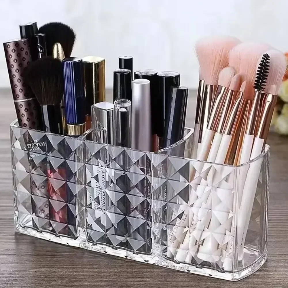 1PC Clear Acrylic Makeup Brush Holder Desk Cosmetic Organiser Lipstick Brush Storage Lipstick Brush Storage Holder 2