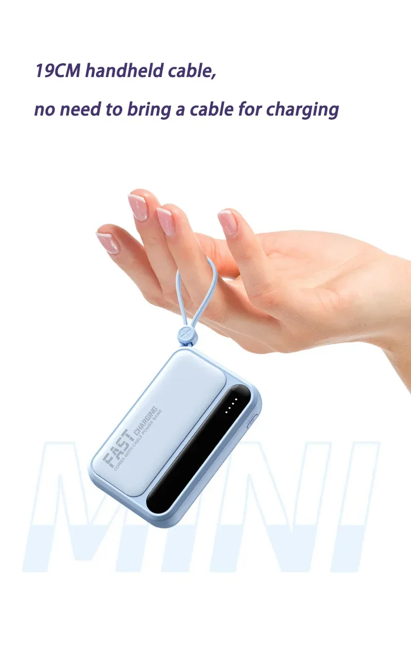 20000mah Portable Power Bank With Fast Charging 4-wire Charger_voghion.com