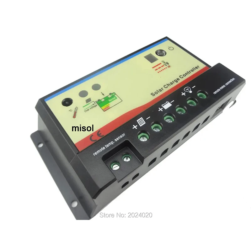 Regolatore Solare 20A 12/24V, Regolatore Di Carica Solare, Pwm, Ricarica Della Batteria