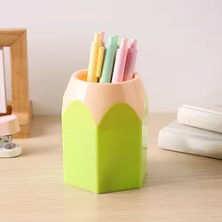 Vibrant Multifunctional Round Desktop Pen Holder & Organizer (Light green)