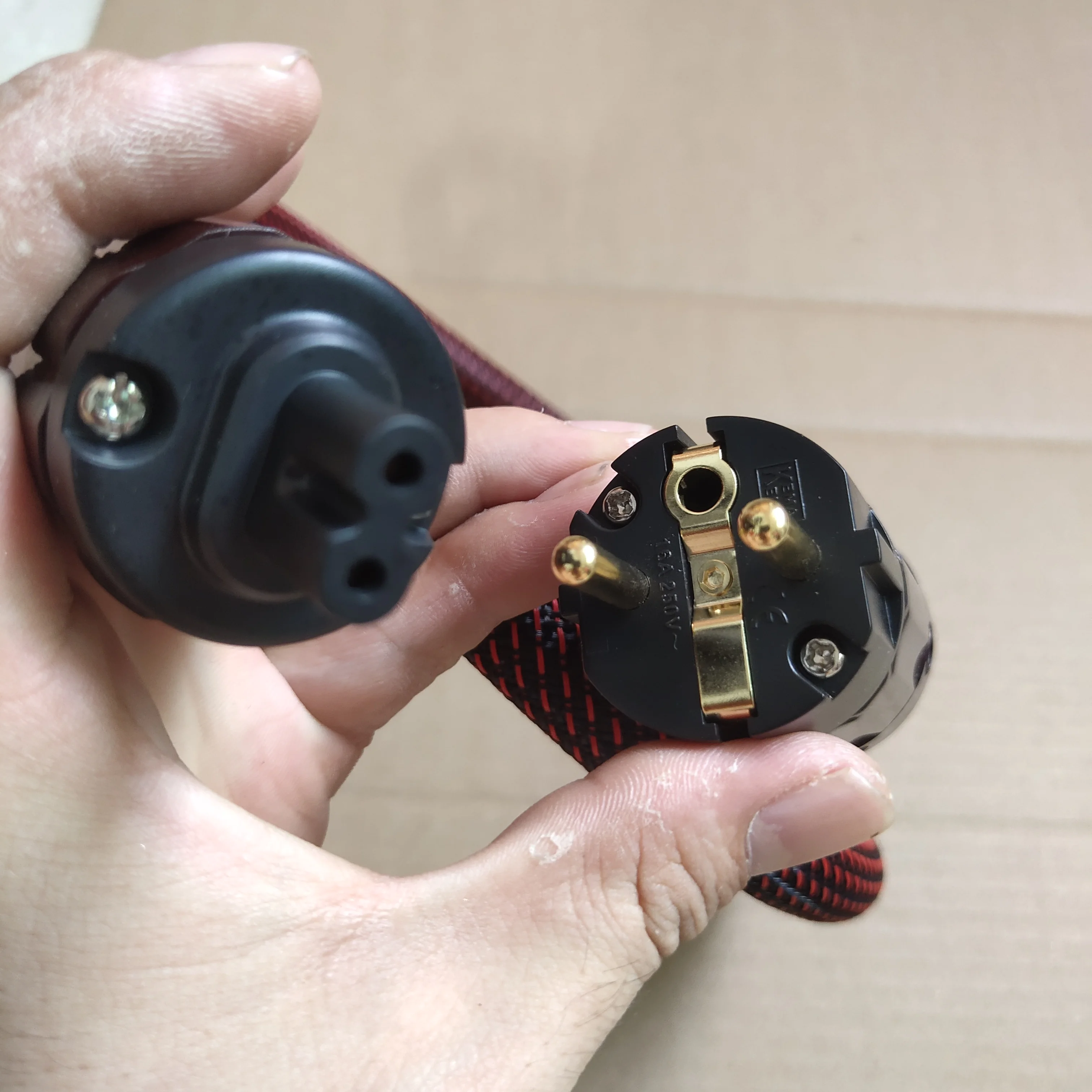 Furutech-cabo de Alimentação Original Cabo de Áudio Hi-fi Palavras us eu Alta Qualidade Pinos Plug