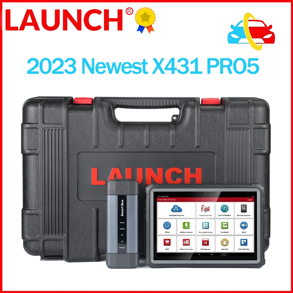 

Launch X431 PRO 5 2023 PRO V Full System Intelligent Car Diagnostic Tool Auto OBD2 Scanner J2534 SmartBox Programming