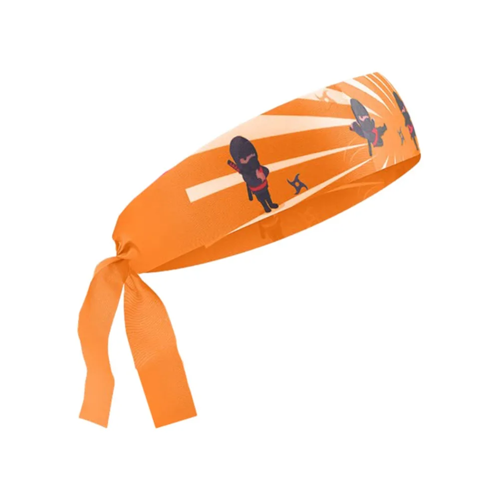 닌자 가라테 어린이 전사 머리띠, 다목적 흡습성, 통기성 발한 억제 밴드