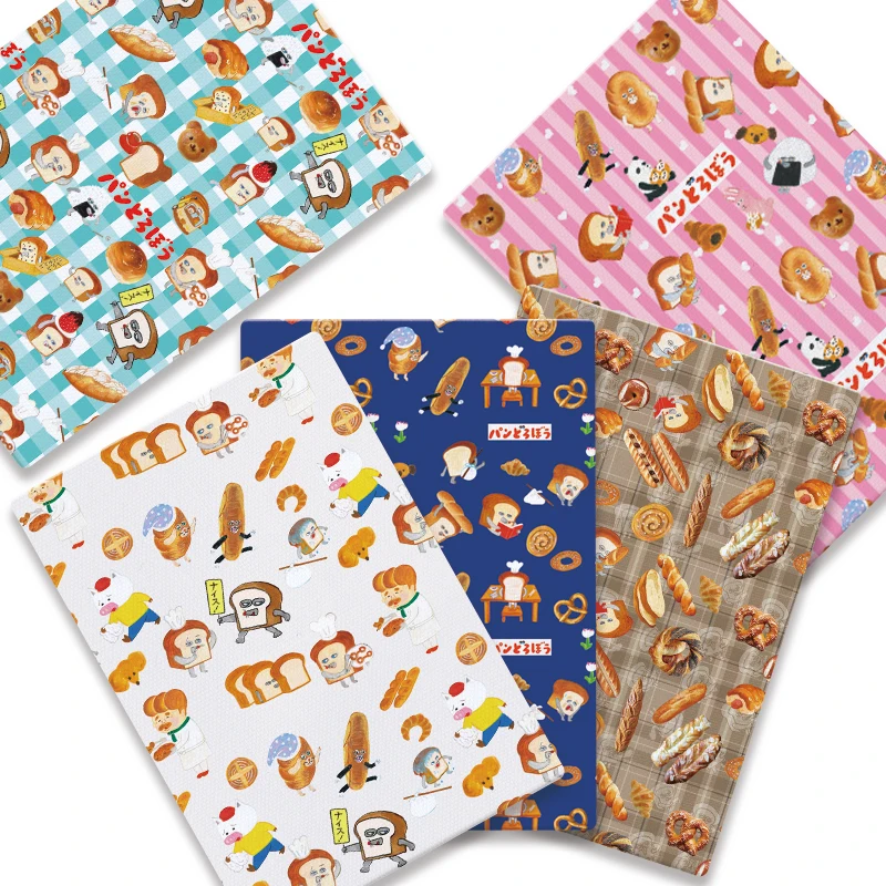 Set 8 Ritagli Di Tessuto 100% Cotone – 25x20cm, Fantasia Dinosauro, Per Patchwork E Cucito Fai Da Te