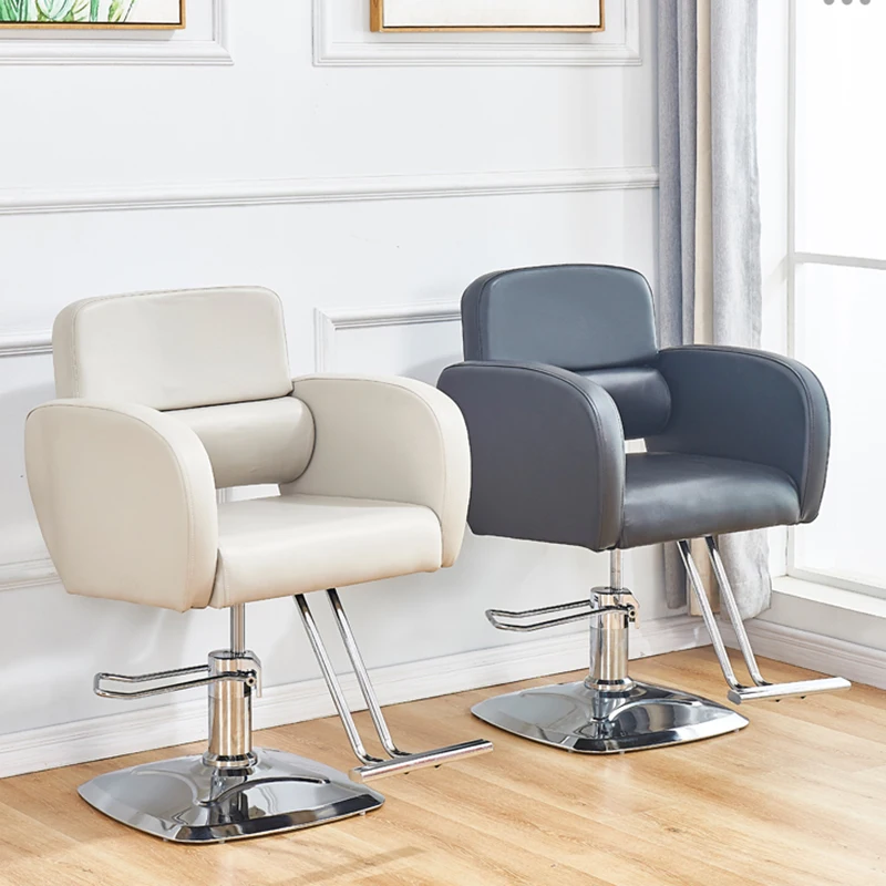 Retro Haircut Barber Chairs Dressing Ergonomic Luxury Shampoo Barber Chairs Hair Dressing Silla Barberia Barber Equipment QF50BC modern beauty barber chairs handrail shampoo hydraulic retro barber chairs equipment chaise lounges commercial furniture rr50bc