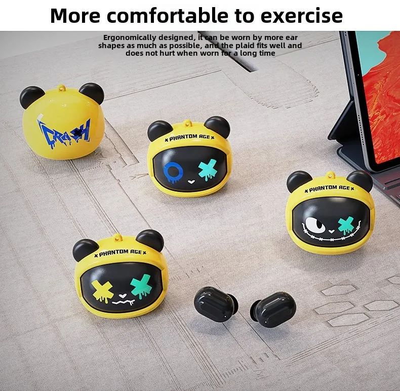 Rotating Face Changing Bluetooth Earphones with Long Battery Life G05D