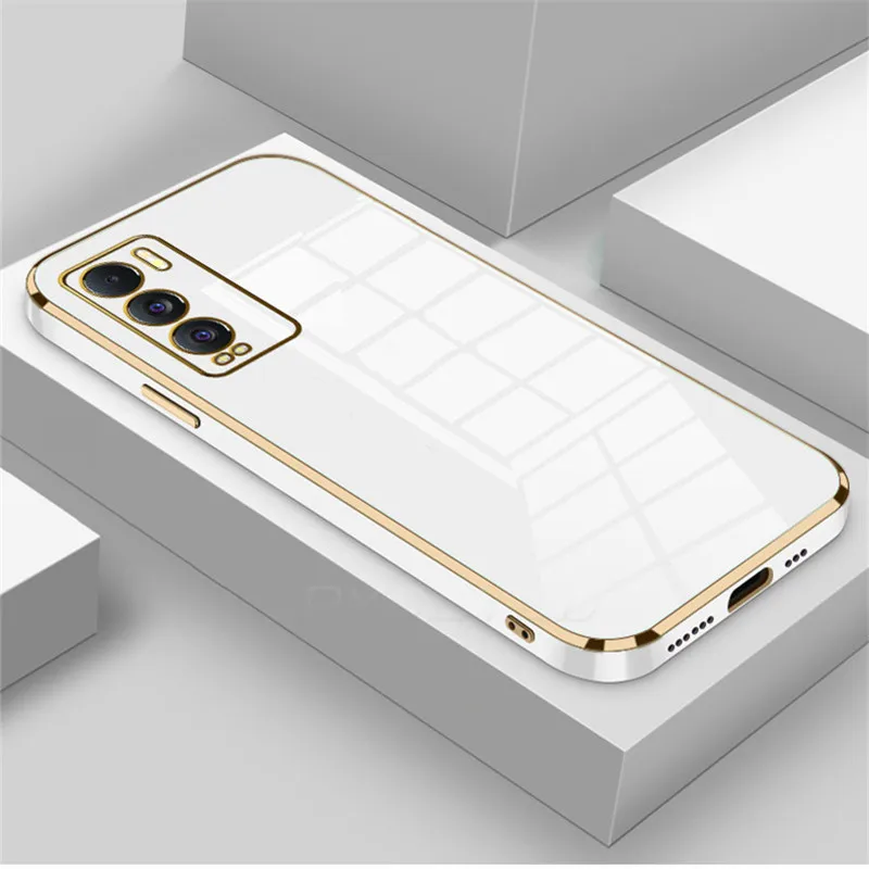 Luxury Glossy Plated Full Cover Soft Phone Case