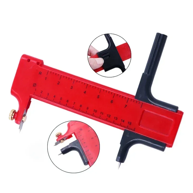 Rotary Compass Circle Cutter Paper Cardboard Rubber Vinyl Leather Art Craft Tool Circular Cutter