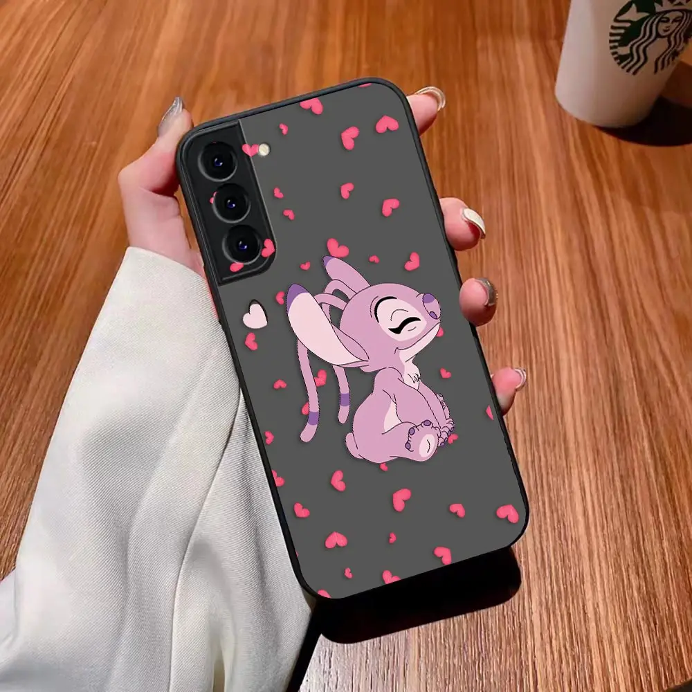 thumbnail image 1 of Matte Case for Samsung Galaxy S23 S22 S21 S20 S10 4G S9 S8 Plus ULTRA 5G LITE Case Funda Coque Shell Lilo & Stitch Cartoon Anime, 1 of 5