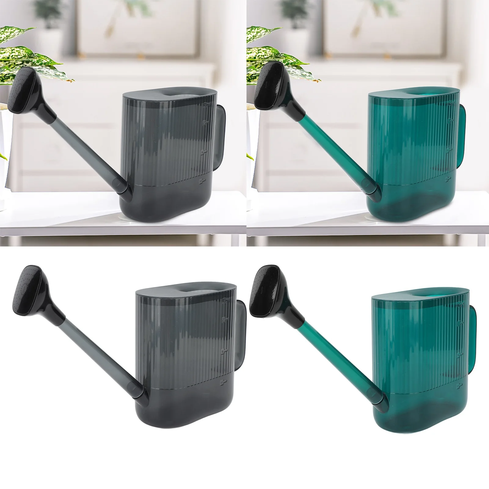 Indoor Plants Watering Can 1.8L PP Multifunctional Long Spout Garden Flower Water Can Garden Watering Long Spout Water