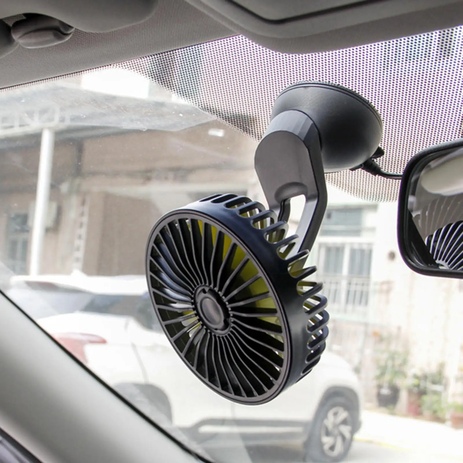 5V USB Fan Personal Fan Cooling Air Fan Low Noise for Car Dashboard Truck RV