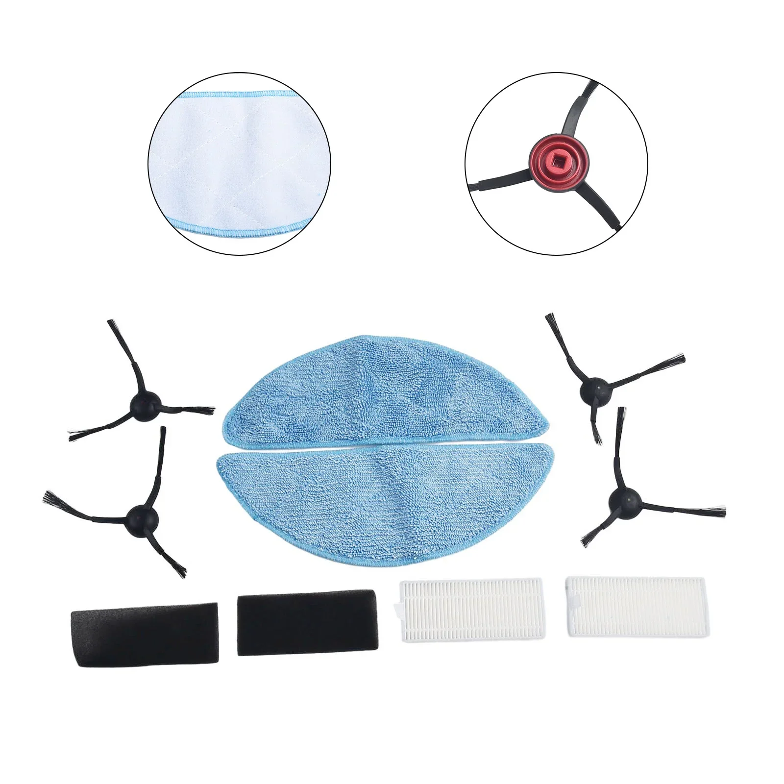 

Side Brush High Performance Replacement Parts For Conga Eternal Max X Treme Side Brush Filter And Mop Cloth Set