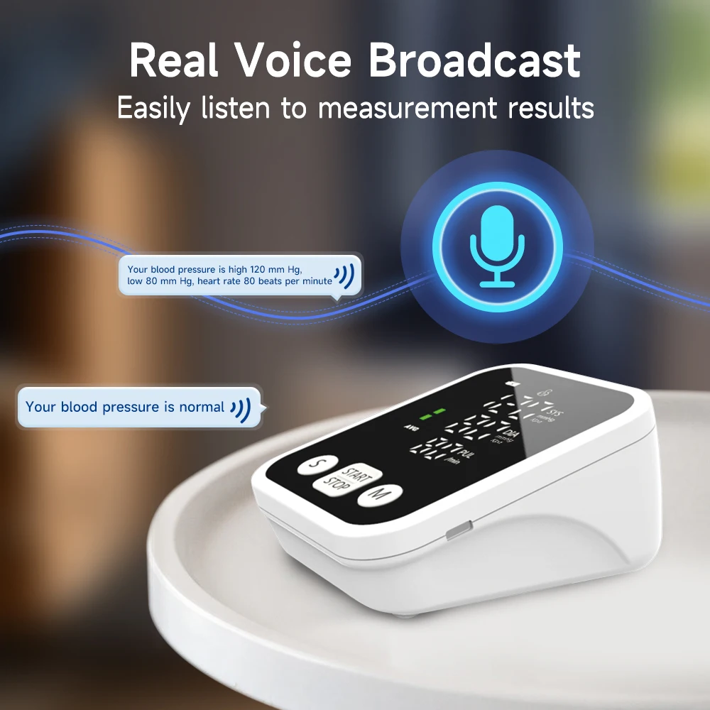 Yongrow LED Portable Upper Arm Blood Pressure Monitor Measurement Tool Portable Digital Tonometer Sphygmomanometer BP monitor 4