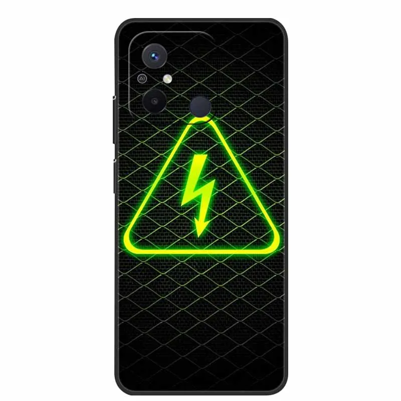 Black TPU Soft Cover with Wolf and Lion Design - Premium Silicon Bumper Case