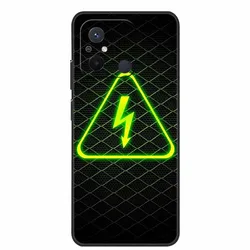 Black TPU Soft Cover with Wolf and Lion Design - Premium Silicon Bumper Case for Redmi 12C (R20.CH.431)