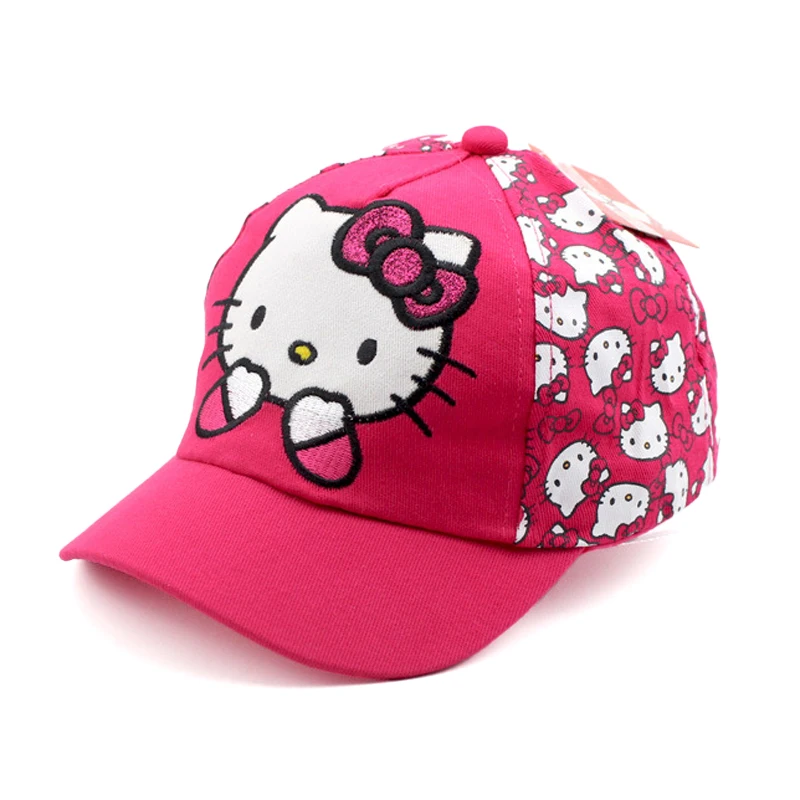 Cute Anime Sanrio Hello Kitty Kids Baseball Cap For Girl Children Sun Cap Spring Summer Caps Cartoon Girls Cosplay Fashion Gift 6