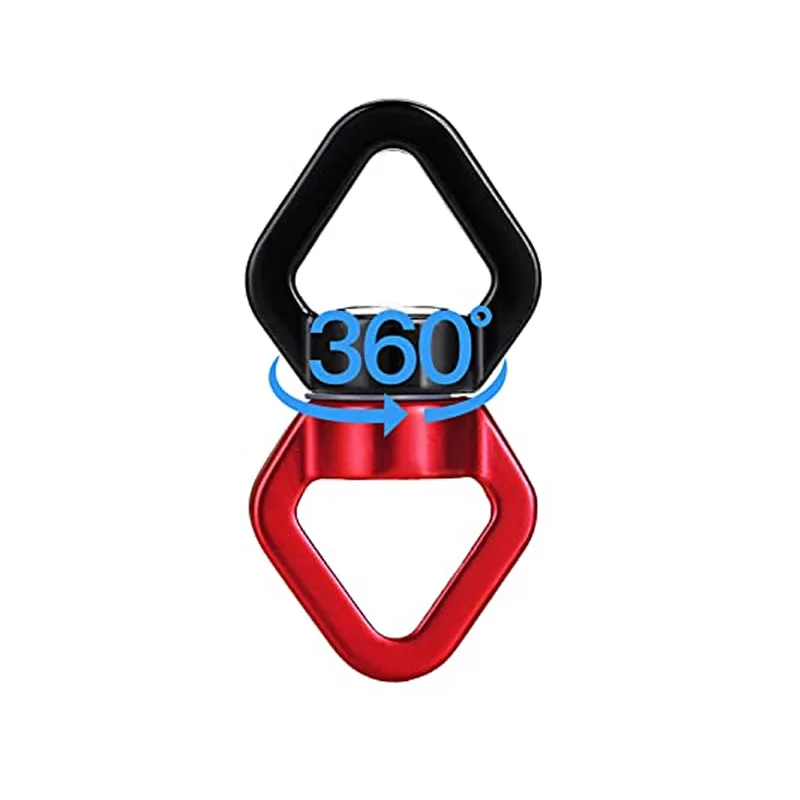 30KN Rope Swing Swivel Hook Carabiners Rotational Hanger for Aerial Yoga Swing Hammock Chair Rock Climbing Aerial Dance rope swing hook
