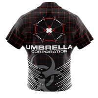 Umbrella Corp Resident Evil Button UpHawaiian ShirtFashion Trend Breathable Loose Versatile Casual Sports Summer Men 2