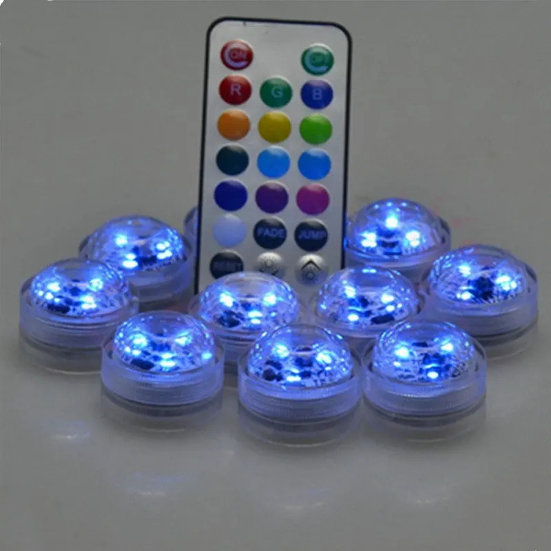 20pcs/lot Remote controlled Floralyte Submersible Vase led tea Light