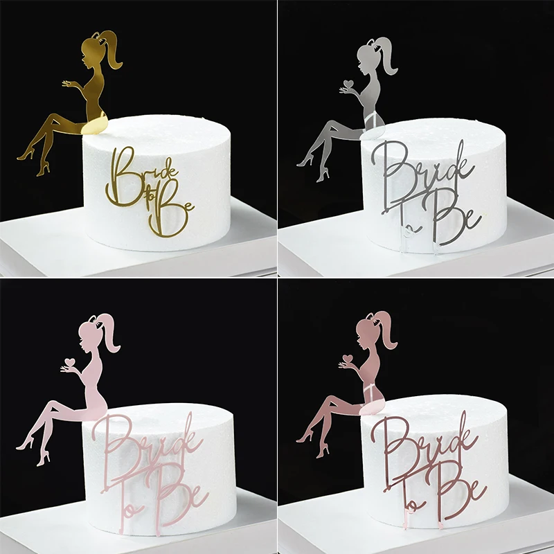 

Bride To Be Cake Topper Acrylic Wedding Cake Topper Bridal Shower Party Engagement Anniversary Dessert Baking Cake Decorations