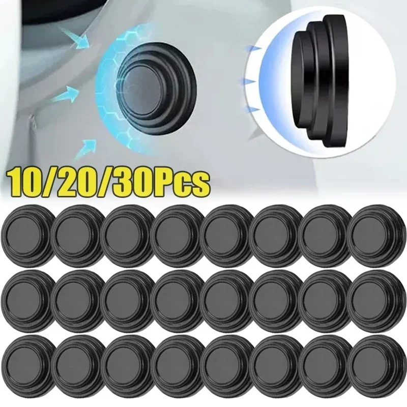 Car Door Anti-shock Silicone Pad Door Shock Absorbing Gasket Trunk Sound Insulation Pad Shockproof Thickening Cushion Stickers