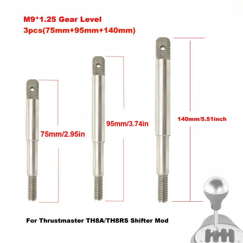 3 個のギアレベル Thrustmaster TH8A TH8RS シフター Mod 75