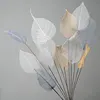 Home Decoration Lucency Leaves Natural Leaf Vein Immortal Artificial Flowers Wedding Table Decoration Wire Stem 1