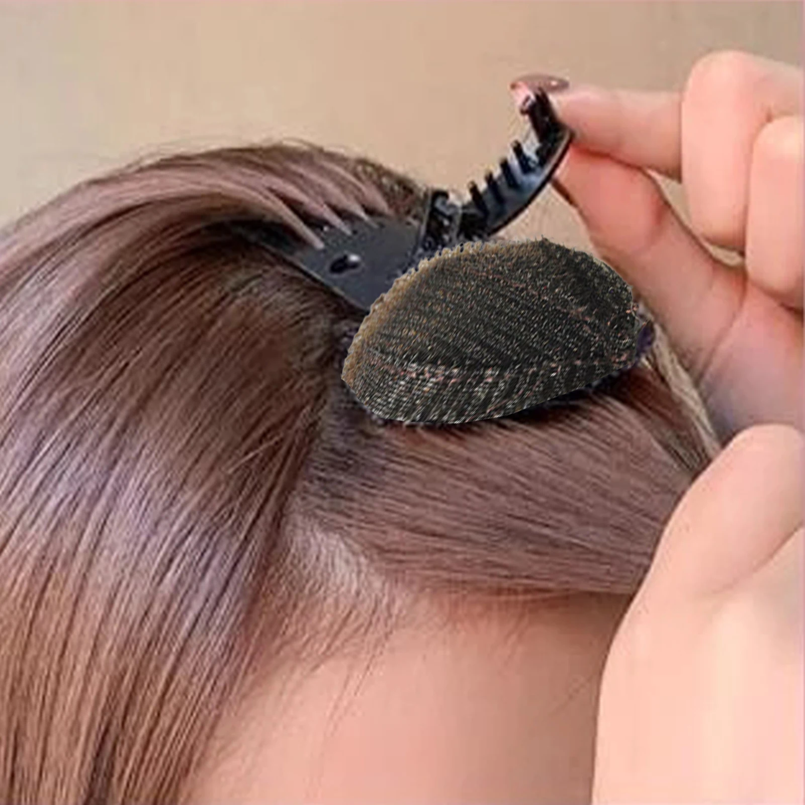 1pcs Puff Hair Head Cushion Invisible Volume Hair Base Fluffy Hair Pad Sponge Clip Bun DIY Hair Styling Tool For Women Girls