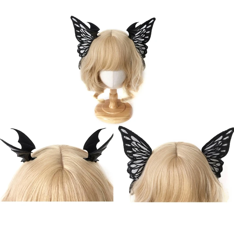 

Bat Wing Hair Clip Devil Wing Butterfly Barrettes Black Butterfly Hair Clip