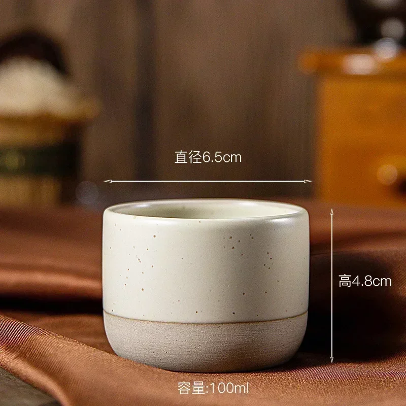 فنجان قهوة من السيراميك كوب ماء فخار خشن عتيق 100...