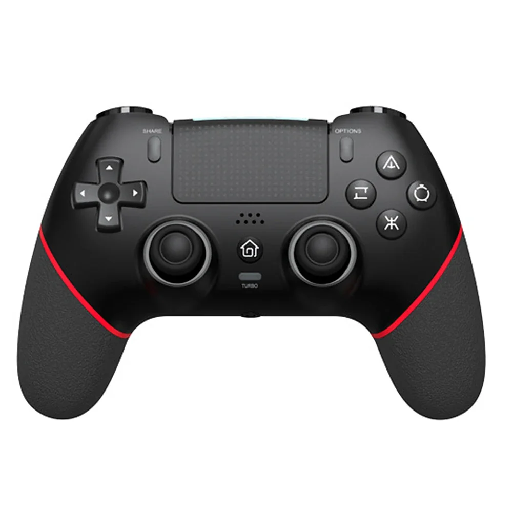 Controlador de jogos sem fio 6 eixos giroscópio bluetooth console controlador macros turbo dupla vibração efeito hall joystick para ps4