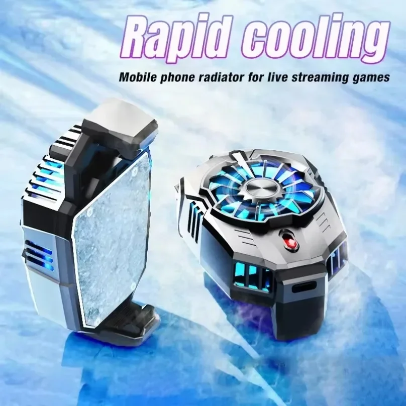 phone cooler Magnetic Mobile Phone Cooling Radiator Fan Two Speed Adjustable Semiconductor Ice Sealed Radiator IPhone Samsung Xiaomi