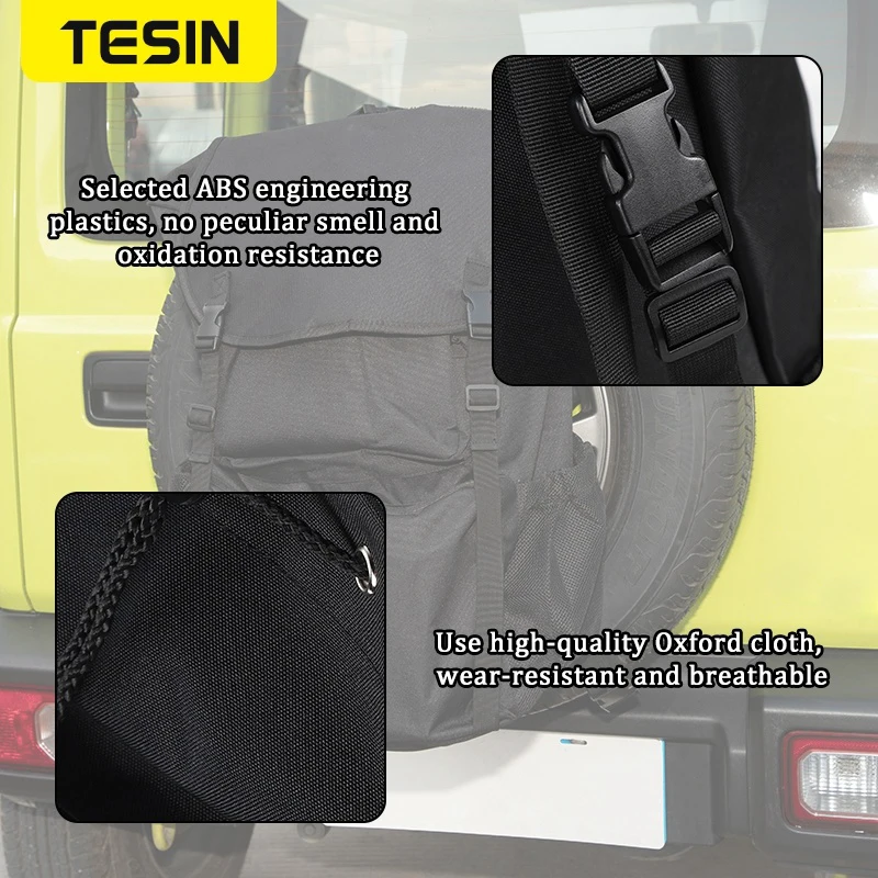 Tesin多機能車のスペアタイヤ収納袋オーガナイザーaccessoroies