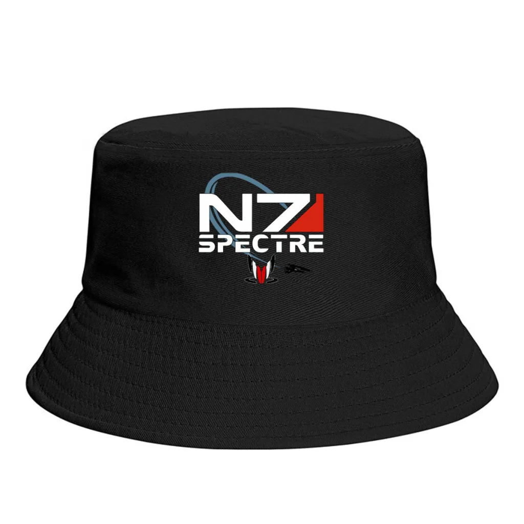 

N7 Spectre Mass Effect Unisex Bucket Hat Beach Foldable Thick Panama Cap Visor Sun Hats Fisherman Caps